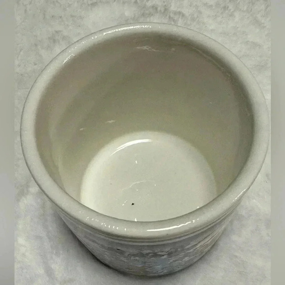 Vintage Greek Ceramic Storage Jar with Lid Flower Motif Cottagecore Handmade - Picture 4 of 10